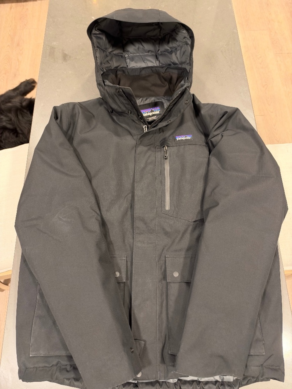 Patagonia Men’s Downdrift Down Parka Jacket Black Size Large